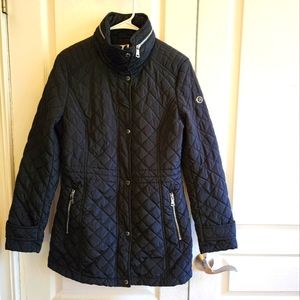 Calvin Klein Black Mid-Weight Quilted Jacket Size Medium
